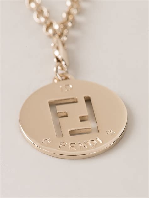 bijoux fendi|Fendi necklace.